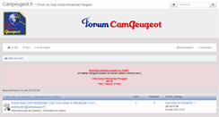 Desktop Screenshot of forum.campeugeot.fr